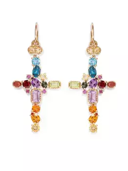 Серьги из желтого золота с камнями DOLCE & GABBANA, золотой
