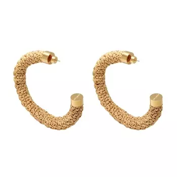 Серьги Jacquemus, бежевый