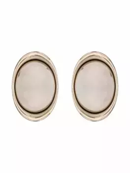 Серьги-кабошоны Saint Laurent, золотистый