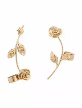 Серьги-кафф в виде роз Magda Butrym, золотистый