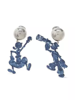 Серьги-капли «Попай» Moschino, синий