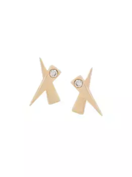 Серьги Kiss из желтого золота с бриллиантами Daou, золотой