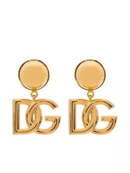 Серьги-клипсы DG Logo DOLCE & GABBANA, золотой