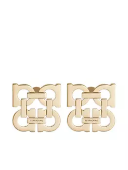 Серьги-клипсы Gancini Ferragamo, золотой