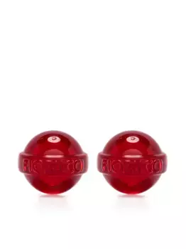 Серьги-клипсы Lollipop Fiorucci, серебяный