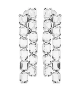 Серьги-клипсы Millenia Swarovski, серебряный