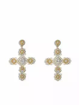 Серьги-клипсы Pizzo из желтого золота DOLCE & GABBANA, золотой