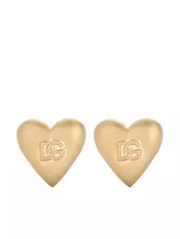 Серьги-клипсы в форме сердца Dolce & Gabbana, золотой