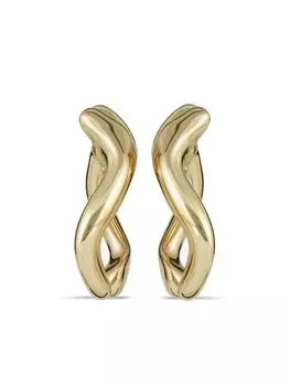 Серьги-клипсы Wishbone Tory Burch, золотой