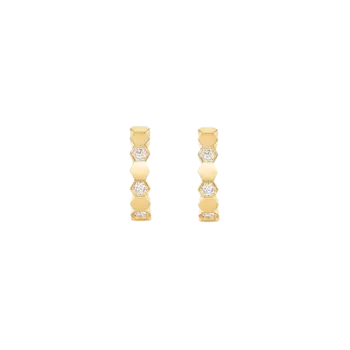 СЕРЬГИ-КОЛЬЦА CHAUMET - BEE MY LOVE ИЗ ЖЕЛТОГО ЗОЛОТА С БРИЛЛИАНТАМИ