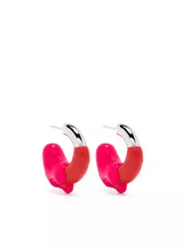 Серьги-кольца Double Sunnei, розовый