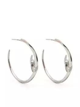 Серьги-кольца Hook Shaun Leane, серебяный