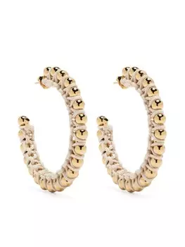 Серьги кольца ISABEL MARANT, нейтральный цвет