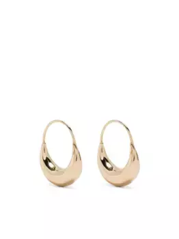 Серьги-кольца из 18-каратного желтого золота Wouters & Hendrix Gold, золотой