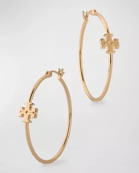 Серьги-кольца Элеоноры Tory Burch, цвет Tory Gold