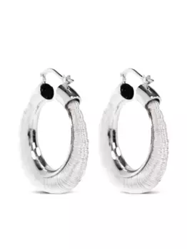 Серьги-кольца JIL SANDER, серый