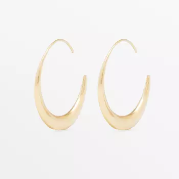 Серьги-кольца Massimo Dutti Moon, золотистый