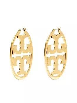 Серьги-кольца Miller Tory Burch, золотой