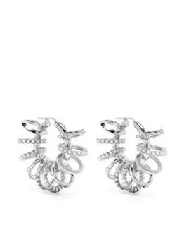 Серьги-кольца Multi Ring Amina Muaddi, серебяный