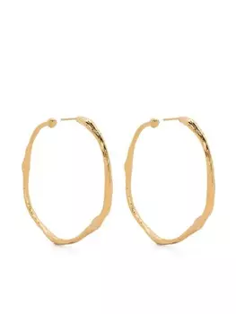 Серьги-кольца нестандартной формы Forte Forte, золотой