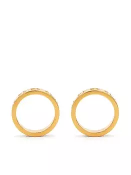 Серьги-кольца Numerical с гравировкой Maison Margiela, золотой