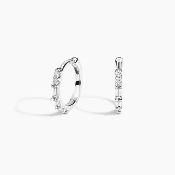 Серьги-Кольца с бриллиантами Allegra Brilliant Earth