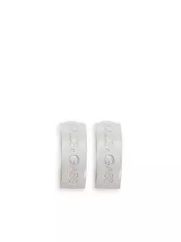 Серьги-кольца с логотипом Dolce & Gabbana, серебряный