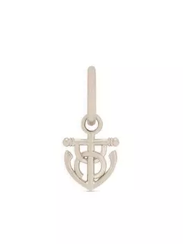 Серьги-кольца с логотипом Dolce & Gabbana, серебряный