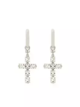 Серьги-кольца с подвесками DOLCE & GABBANA, серебяный