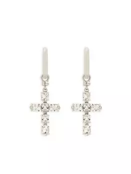 Серьги-кольца с подвесками Dolce & Gabbana, серебряный