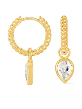 Серьги-кольца с подвесками-хагги DOWER AND HALL, золотой