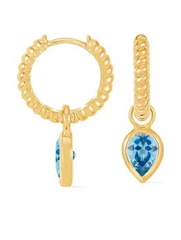 Серьги-кольца с подвесками-хагги DOWER AND HALL, золотой