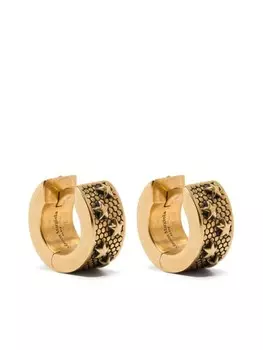 Серьги-кольца с подвесками Maison Margiela, золотой