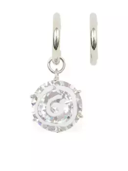 Серьги-кольца с подвесками MM6 Maison Margiela, серебяный