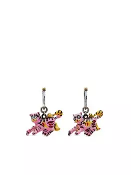 Серьги-кольца с подвеской Marni, розовый