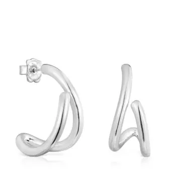 Серьги-кольца Tous Bent, серебро