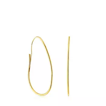 Серьги-кольца Tous Hav, серебро позолоченное