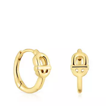 Серьги-кольца Tous Manifesto, 8,4 мм, золото