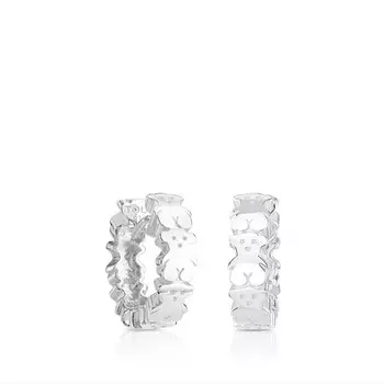 Серьги-кольца Tous Puppies, серебро