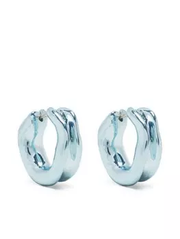 Серьги-кольца U-образной формы Vann Jewelry, синий
