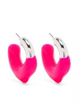 Серьги-кольца в двух тонах Sunnei, серебряный