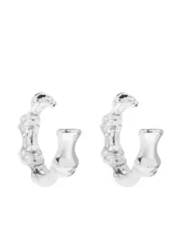 Серьги-кольца в форме бамбука Cult Gaia, серебяный