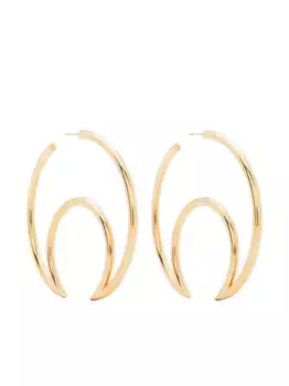 Серьги-кольца в виде месяца Marine Serre, золотой