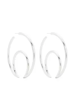 Серьги-кольца в виде месяца Marine Serre, серебряный