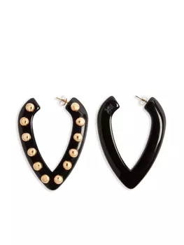 Серьги La DoubleJ Dew, черный