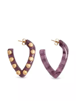 Серьги La DoubleJ mini Dew, розовый