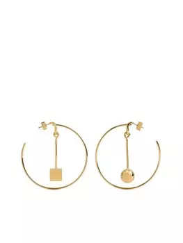 Серьги Les Creoles Nodo Jacquemus, золотой
