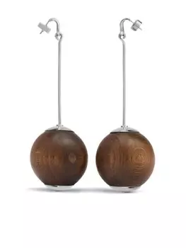 Серьги Les Grandes Boucles Nodo Jacquemus, серебряный