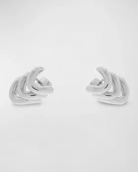Серьги Loop Trio, серебро Balenciaga, цвет 0926 Shiny Silver