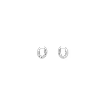 Серьги Loop XXS BALENCIAGA, серебряный